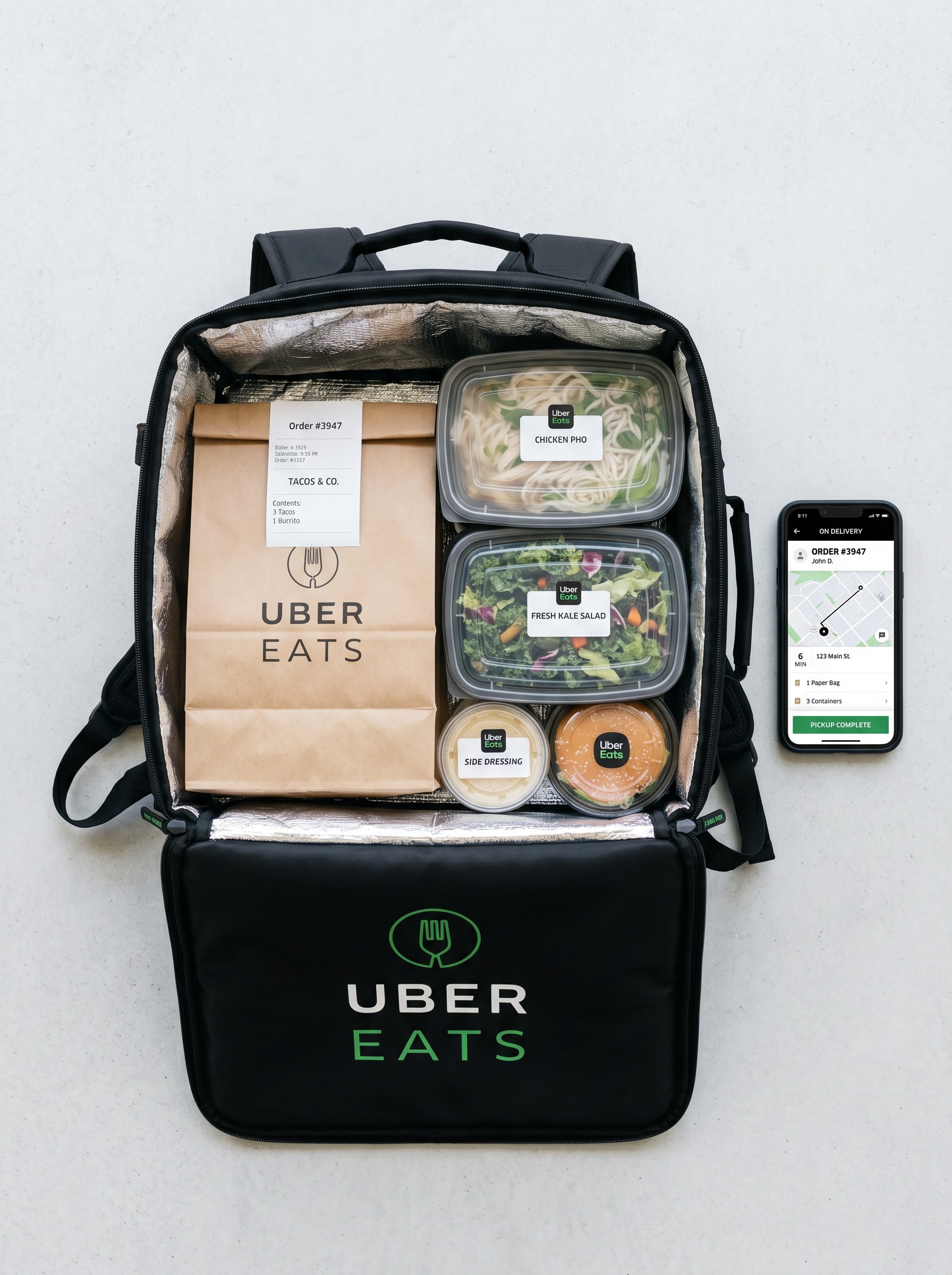 Uber Eats 配達用保温バッグ 正しい使い方