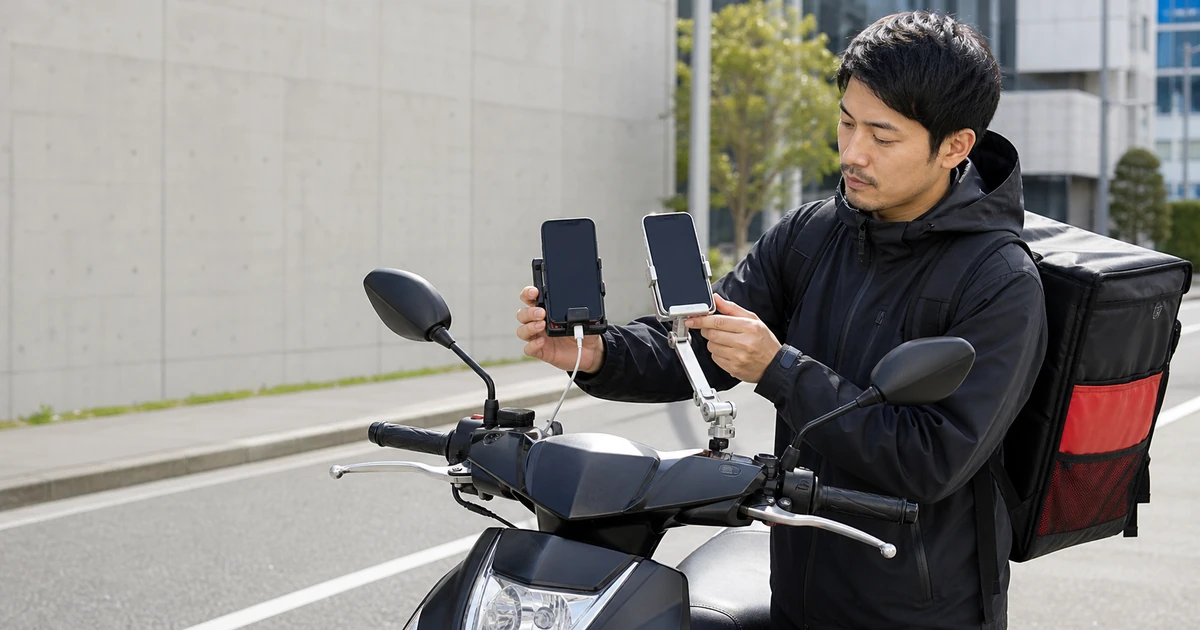 【8月30日セール】配達向けスマホホルダー2選|カエディア10%OFF・デイトナ18%OFF
