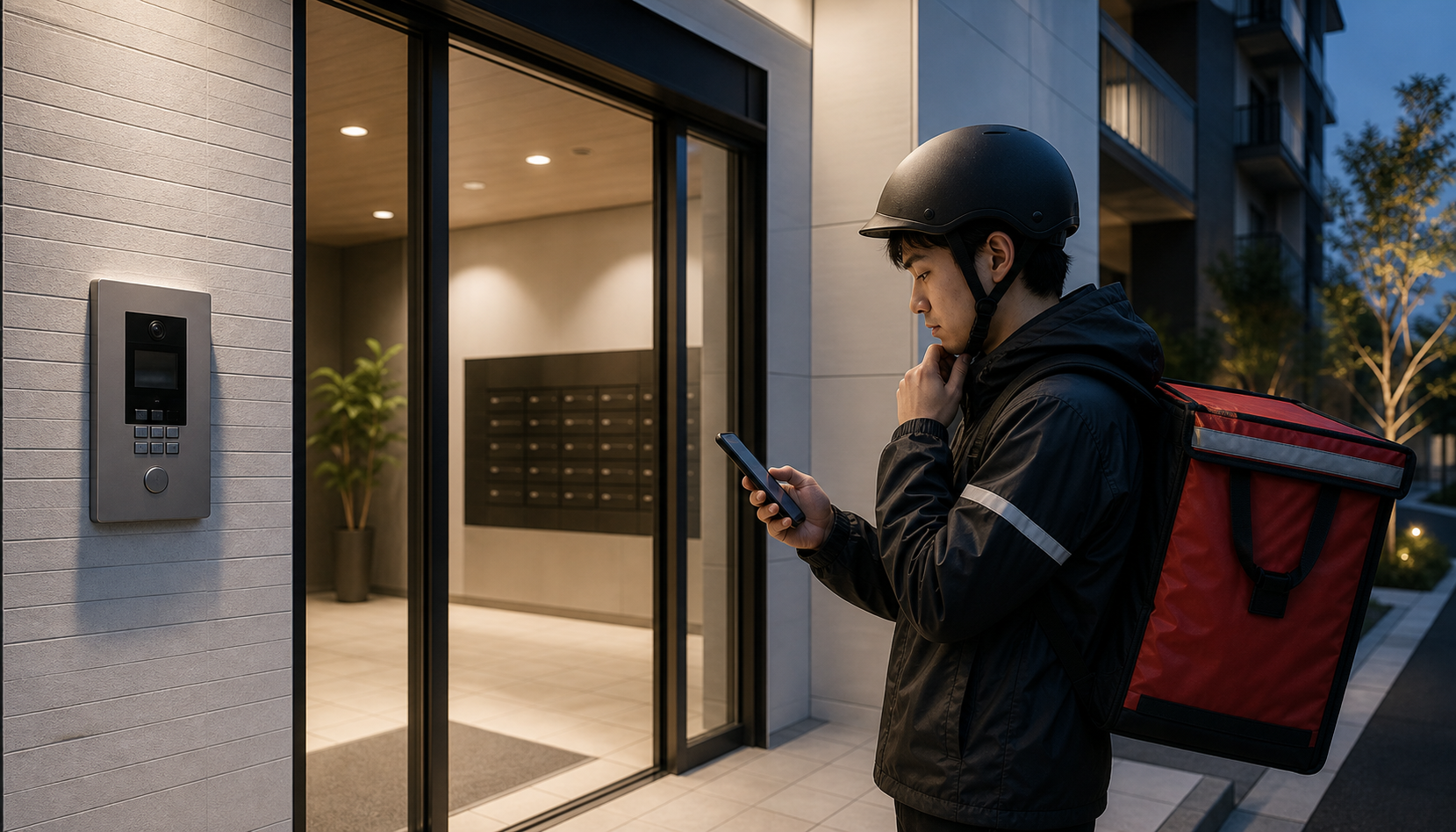Uber Eatsのタイマー後は置き配?オートロック外に安全な場所がない時の対応